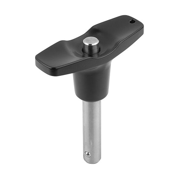 Ball lock pin, cast zinc handle